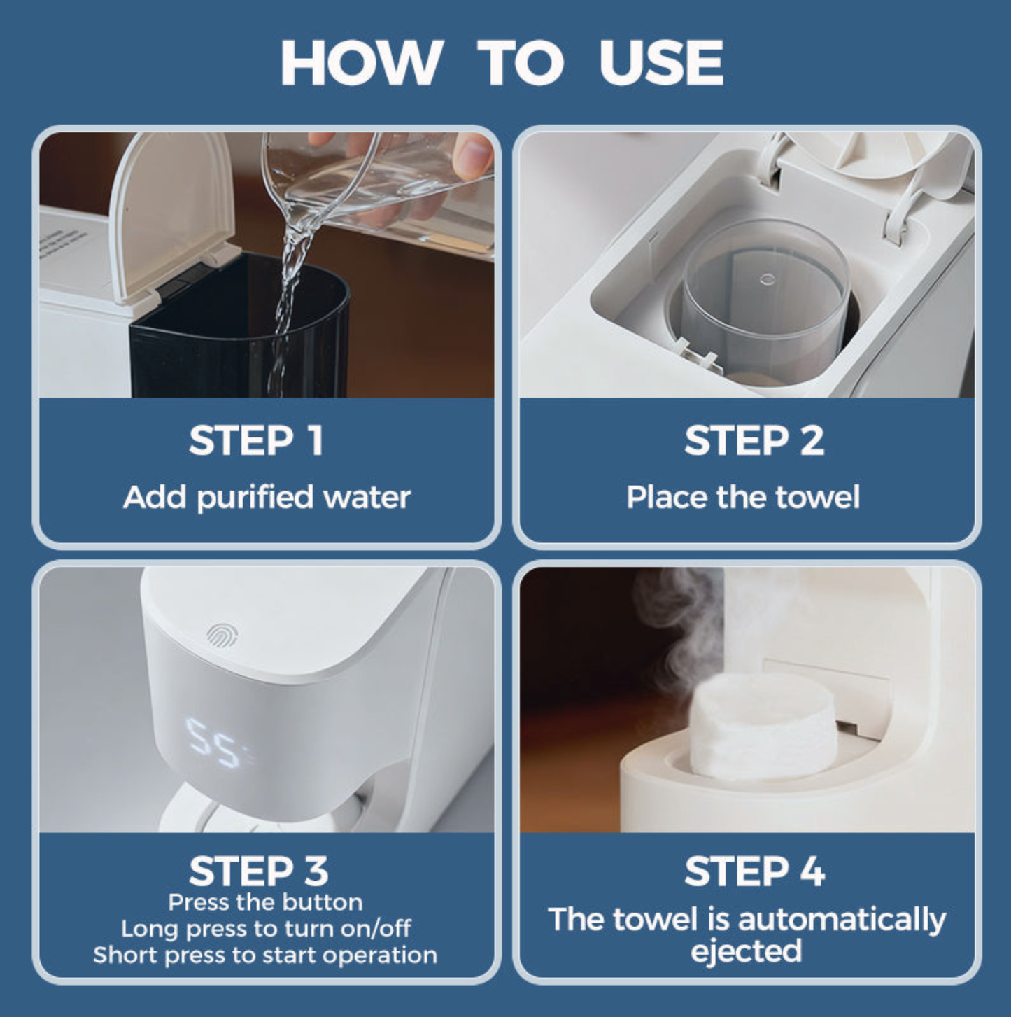 LiveFull Smart Hot Facial Towel Warmer